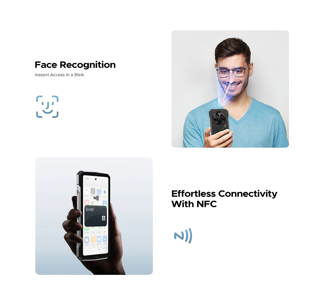 DOOGEE V40 5G Rugged Phone 6.78" FHD 120Hz Display Dimensity 7300 5G 12GB+512GB 8680mAh Battery 108MP Camera NFC Android 14