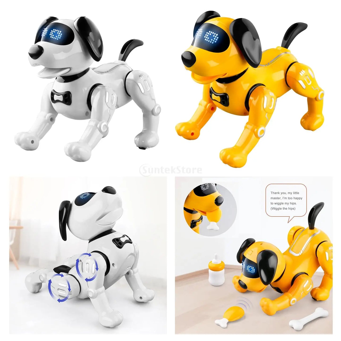 RC Robot Dog Electronic Walking Dancing Dog Intelligent Touch Remote Control Pet Dog Toy for Children's Toys Boys Girls Gifts