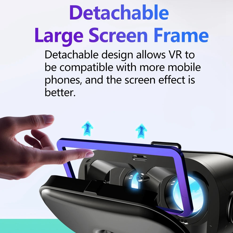 Virtual Reality 3D VR Glasses Devices Headset Helmet Lenses For iPhone Android Smartphone Cell Mobile Viar Video Game Viewer Set
