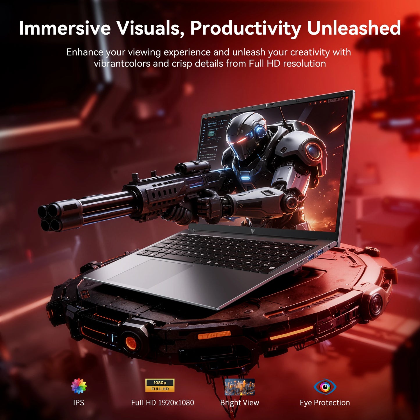 17.3" Alpha Wolf Everyday Laptop | AMD Ryzen 3 4300U | 16GB DDR4 | 512GB SSD | Windows 11 Pro | Wi-Fi 5