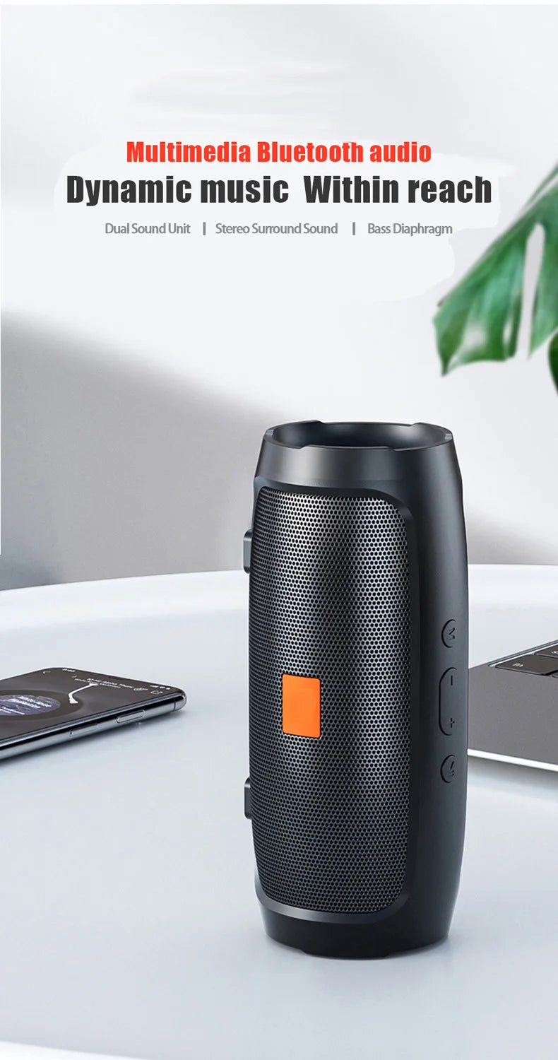 JBJ007 Bluetooth speaker, subwoofer, small outdoor portable stereo surround speaker, home smart Bluetooth wireless speaker