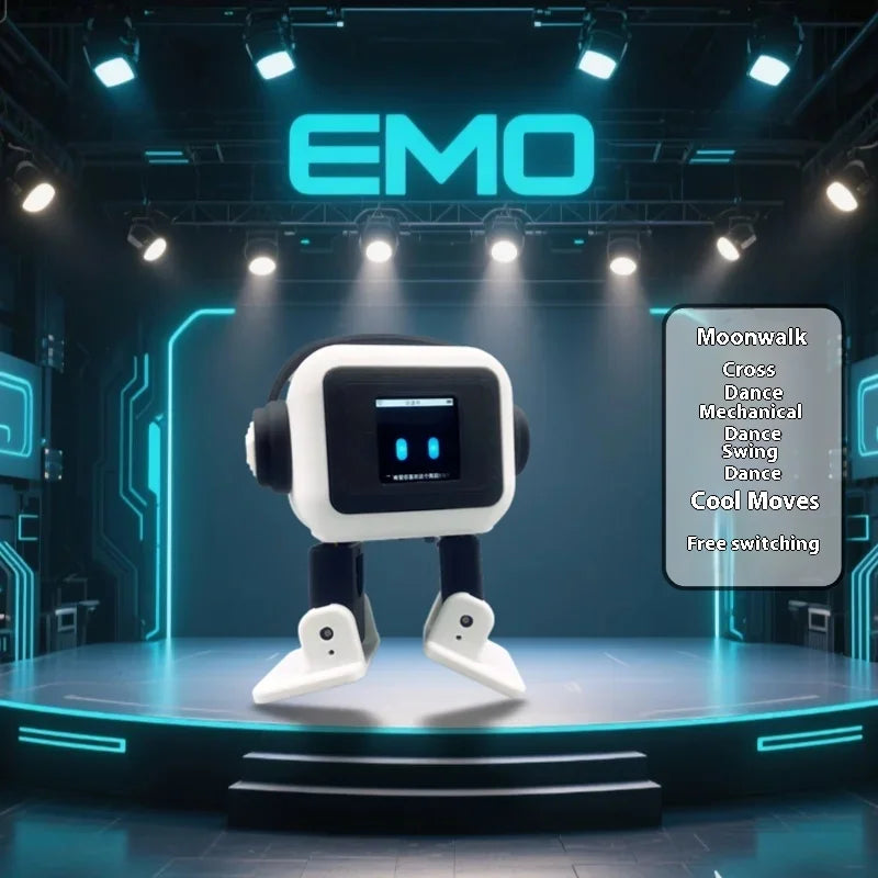AI EMO Robot ESP32-S3 Main Control 1.54inch Screen Intelligent Interactive Robot Voiceprint Recognition Companion for Child Gift