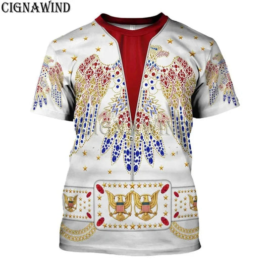 New arrival t shirt men/women Elvis Eagel Rock Dancer 3D print t-shirts Harajuku style hoodies/sweatshirts/vest summer tops