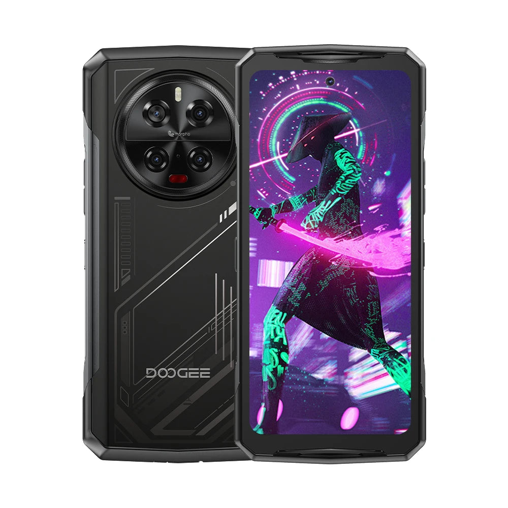 DOOGEE V40 5G Rugged Phone 6.78" FHD 120Hz Display Dimensity 7300 5G 12GB+512GB 8680mAh Battery 108MP Camera NFC Android 14