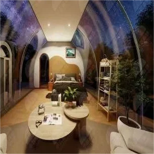 Cheap Sale Luxury Transparent Camping Hotel Round Polycarbonate Luxury Prefabricated Dome HouseDeposit price