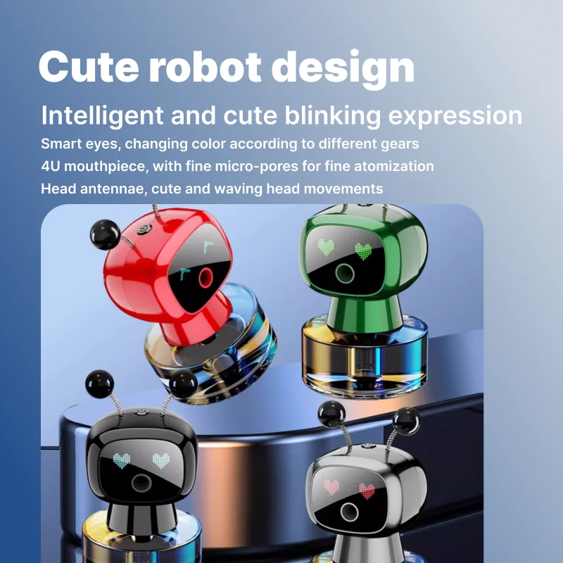 Intelligent Aromatherapy Robot | AI, Air Freshener, Long-lasting Deodorization and Odor Removal, Perfume, Car Decoration Item