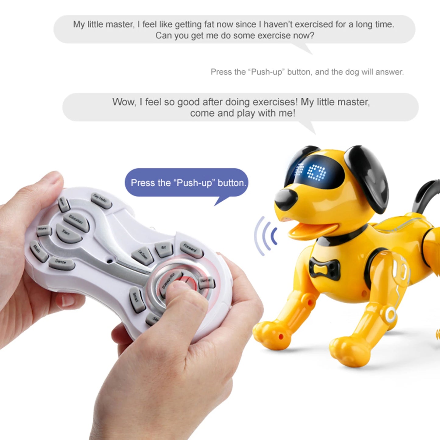 RC Robot Dog Electronic Walking Dancing Dog Intelligent Touch Remote Control Pet Dog Toy for Children's Toys Boys Girls Gifts