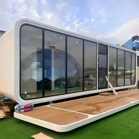 Prefab Capsule Futuristic Prefabricated Container Portable Space Glamping Pod House From Manufacturer