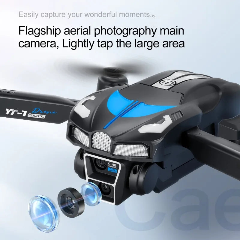 YT-1 Drone 4k Profesional Triple Camera Professional Obstacle Avoidance Optical Flow Positioning  Aerial Photography Quadcopter