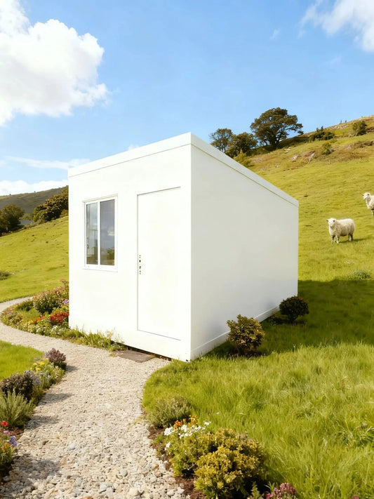 Deposit Portable mini modular prefabricated house; steel structure mobile house; villa with pointed roof