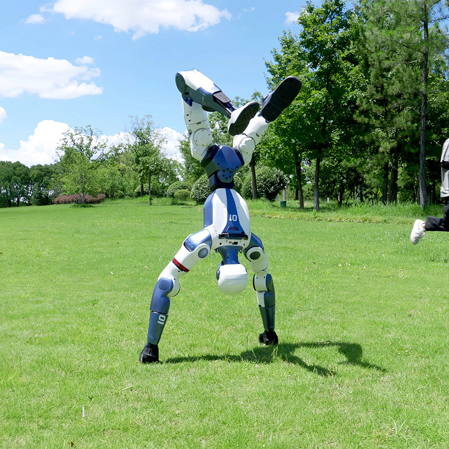 Unitree R1 Electric Humanoid for Factory Floor Operations with Real Time Control and Force Feedback