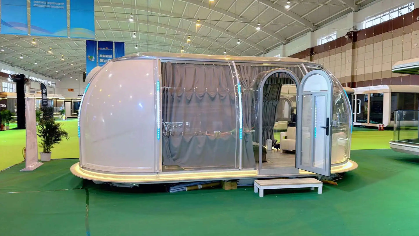 Cheap Sale Luxury Transparent Camping Hotel Round Polycarbonate Luxury Prefabricated Dome HouseDeposit price