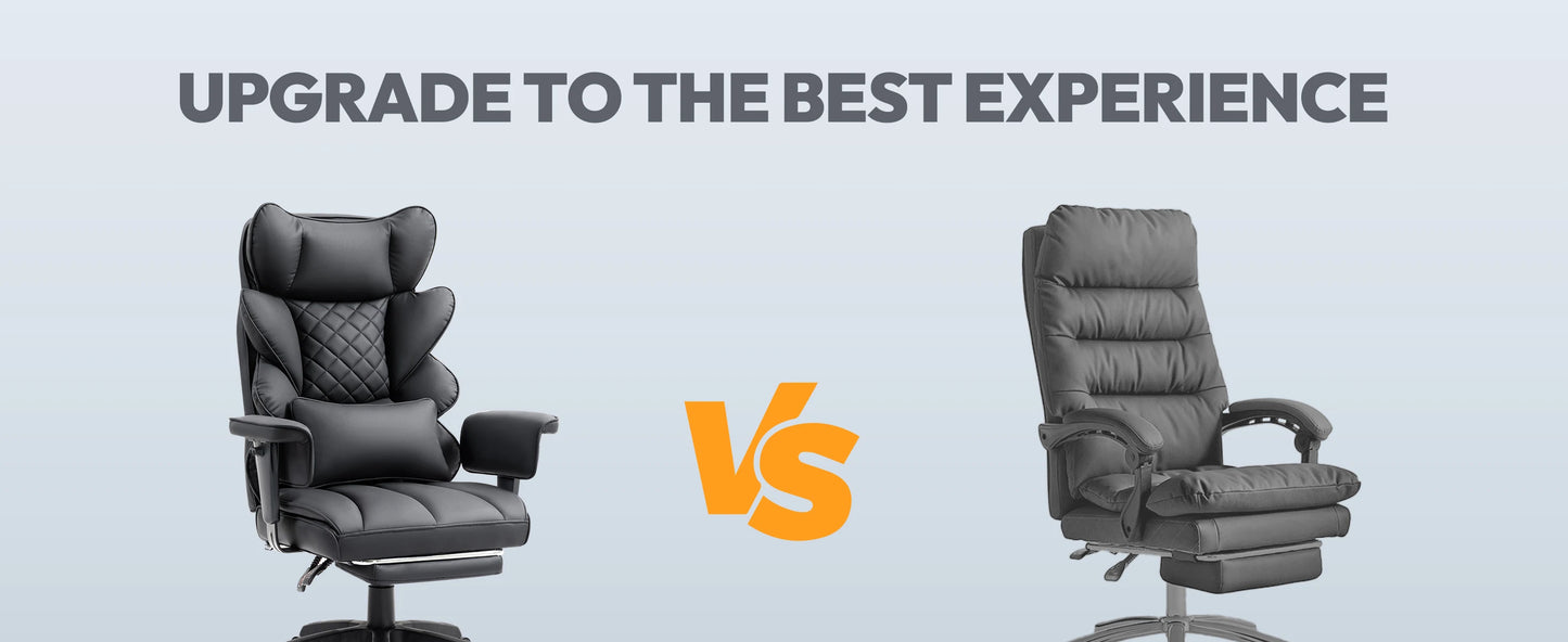 Dowinx Big and Tall Office Chair with Pocket Spring Cushion and Lumbar Support,High Back Computer Gaming Chair with Armrests
