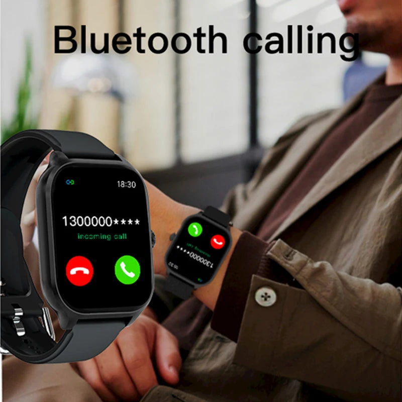 2025 New Smart Watch Men Women Gifts 2.01'' Full Touch Screen Sport Fitness Tracker Smartwatch Men BT Calls Digital smarthwhatch