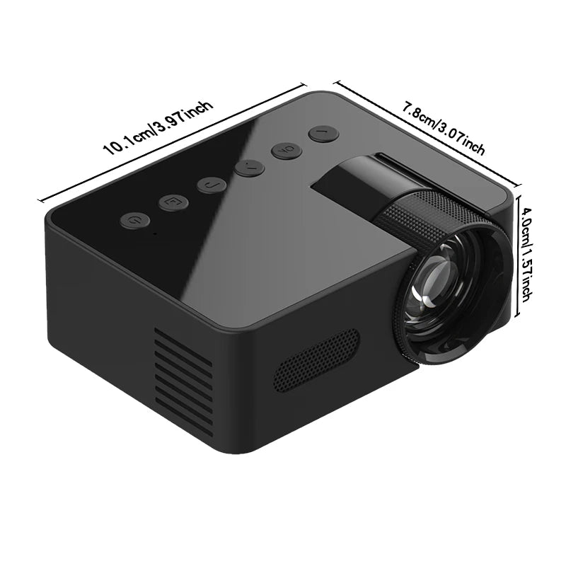 Portable projector YT100. Supports high-definition projection. Mini projector. Mobile cinema.