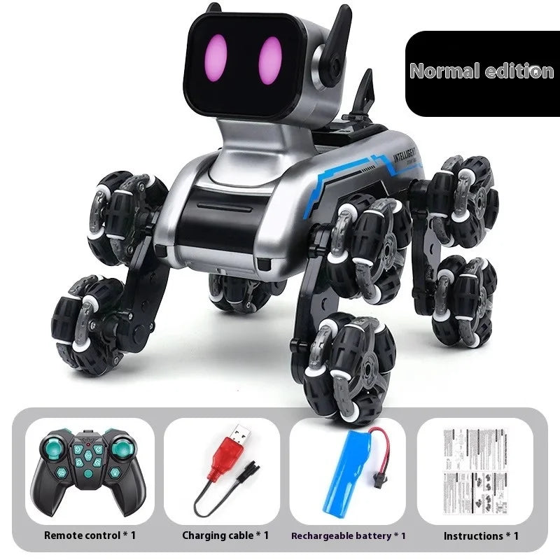 Stunt Eight Robot Dog Wheel Smart Remote Fancy Control Robot Remote Control Toy Children's Electric Mechanical Dog Custom Gift