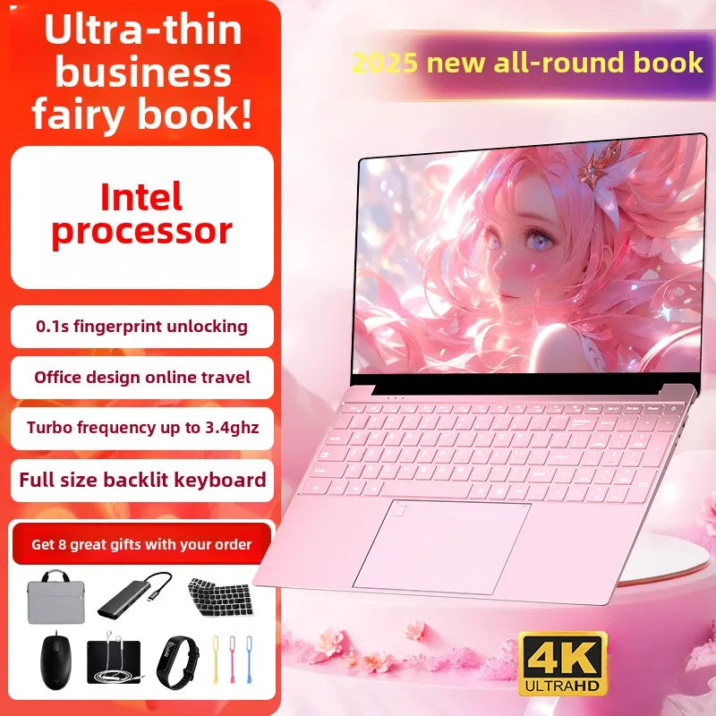 Long-Term Battery Life, 2025 New Ultra-Thin Notebook, I7-Level Processor, Business Office All-Round Laptop with High Value