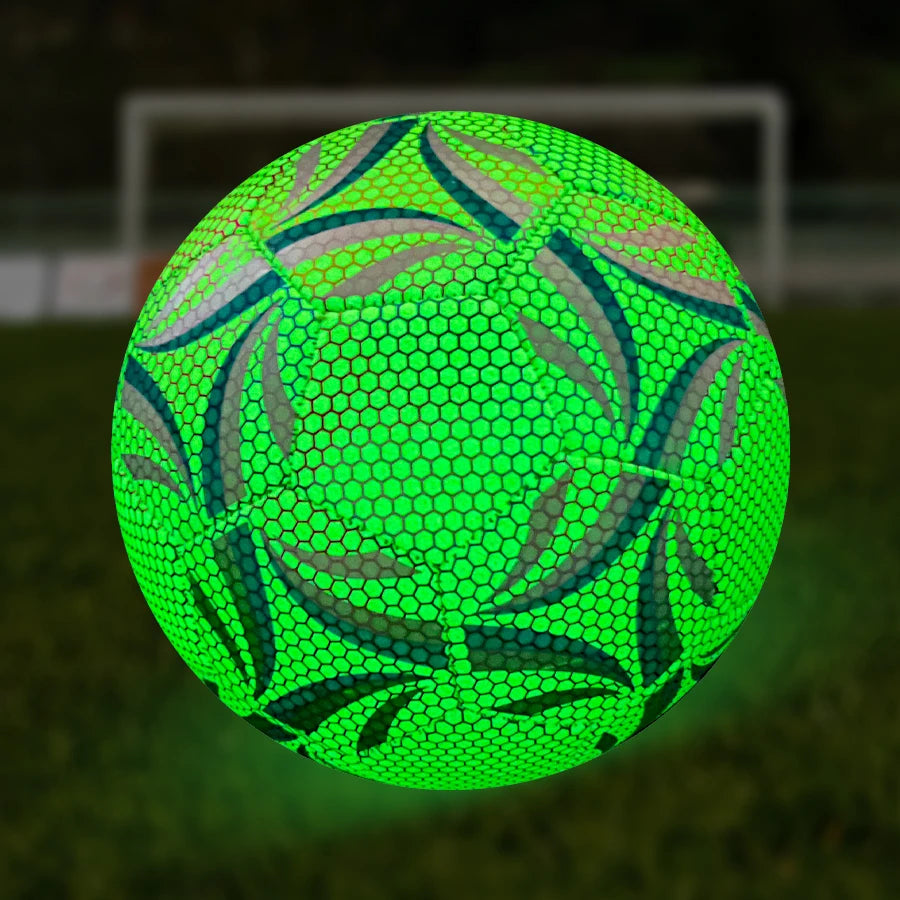 Professional Fluorescent Green Soccer Ball | Size 5 | High-Quality PU | Outdoor Match & Training