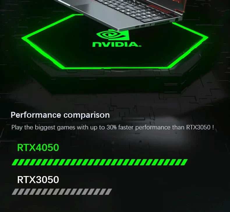 16.1" Alpha Wolf Gaming Laptop | Intel i9-13900H + RTX 4050 6G | Windows 11 | Up to 64GB DDR5 | 4TB SSD