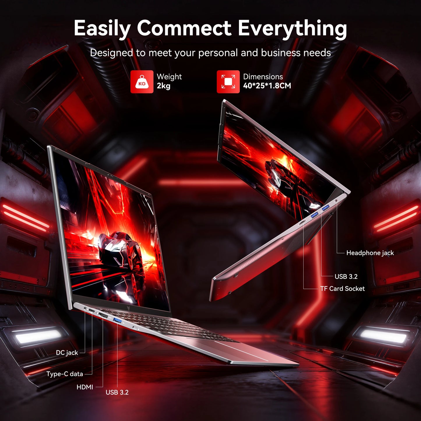 17.3" Alpha Wolf Everyday Laptop | AMD Ryzen 3 4300U | 16GB DDR4 | 512GB SSD | Windows 11 Pro | Wi-Fi 5