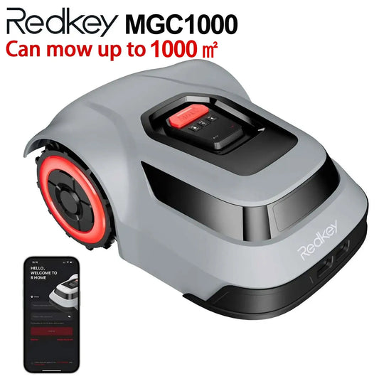 Redkey Robotic Lawn Mower | MGC500 / MGC1000 | C-TOF Navigation | 45% Climb | IPX6 | App Control | Auto Charging