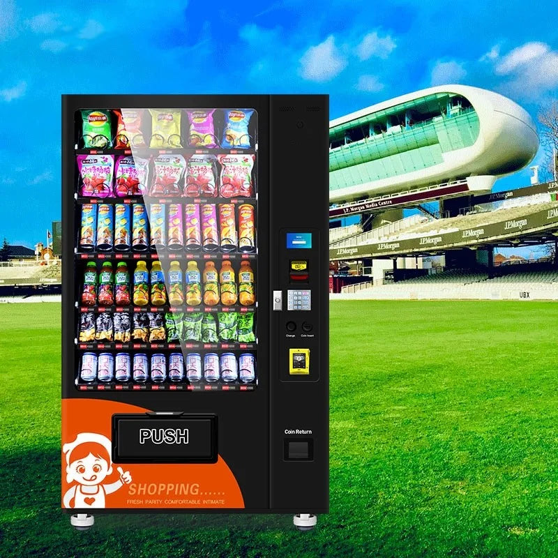 2024 New Arrived Drinks And Snack Vending Machine Healthy Fresh Food Vending Machine With Cash Payment