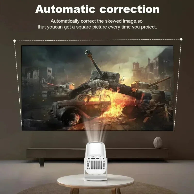 Portable P30 Smart Mini Projector: Android 11,WiFi 6 Connectivity,4K/1080P Compatibility,1280×720P Native,Ideal for Home Cinema