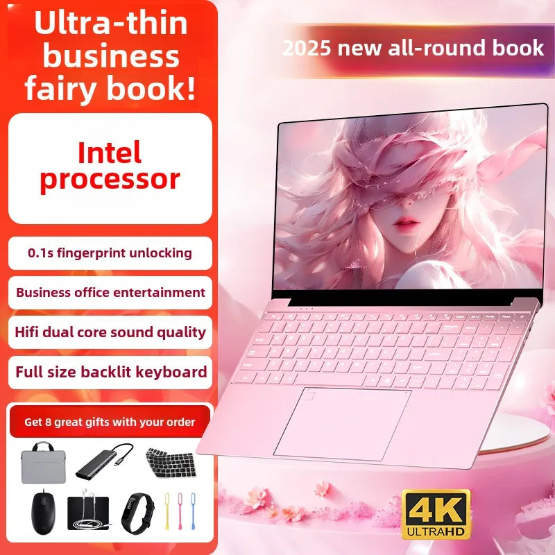 Long-Term Battery Life, 2025 New Ultra-Thin Notebook, I7-Level Processor, Business Office All-Round Laptop with High Value