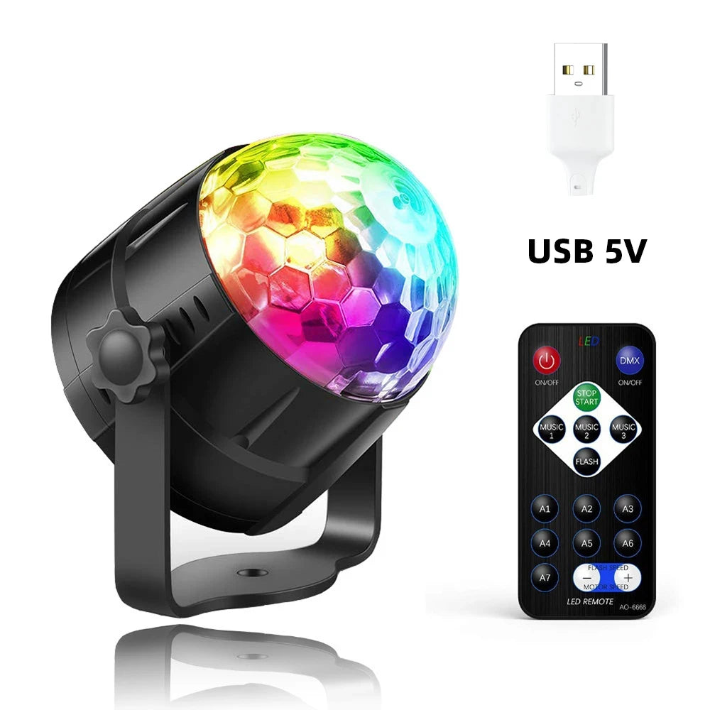 LED disco ball light Bluetooth music stage light bar remote control strobe light wedding party atmosphere light Halloween light