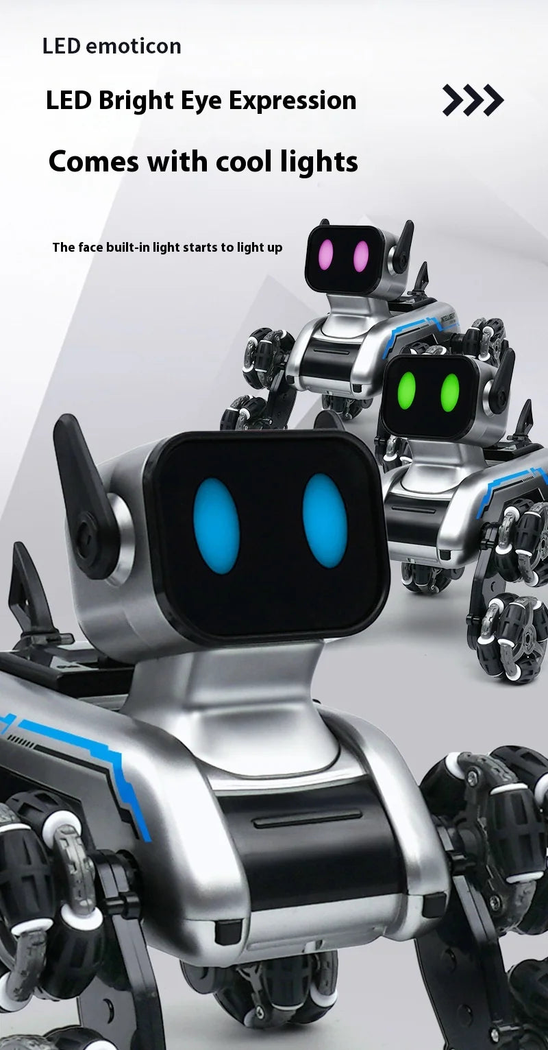 Stunt Eight Robot Dog Wheel Smart Remote Fancy Control Robot Remote Control Toy Children's Electric Mechanical Dog Custom Gift