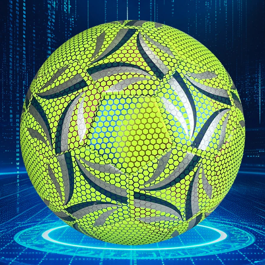 Professional Fluorescent Green Soccer Ball | Size 5 | High-Quality PU | Outdoor Match & Training