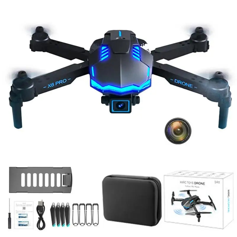 Fashionable High-end Toys X6PRO UAV With 4K HD Camera 360 Degree Intelligent Obstacle Avoidance Quadcopter Drones Gift For Boys