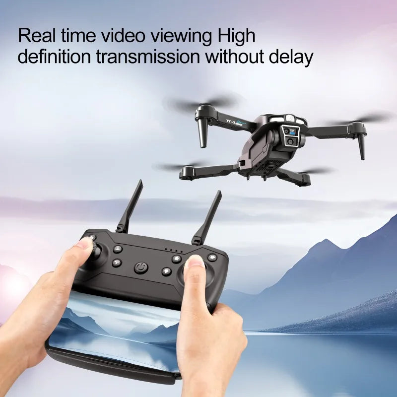 YT-1 Drone 4k Profesional Triple Camera Professional Obstacle Avoidance Optical Flow Positioning  Aerial Photography Quadcopter