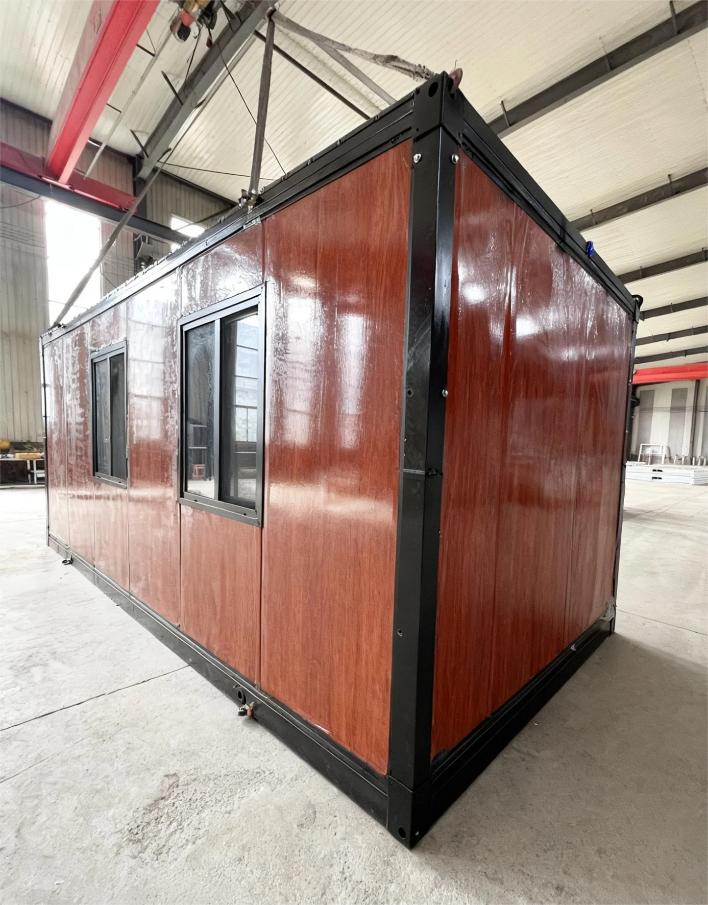 Deposit Portable mini modular prefabricated house; steel structure mobile house; villa with pointed roof