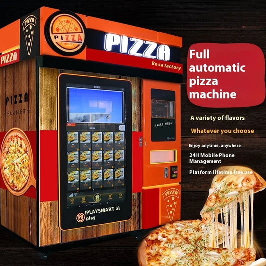 Pizza Vending Machine, Pizza Machine With Oven, Heated And Cooked Pizza, Pizza Machine