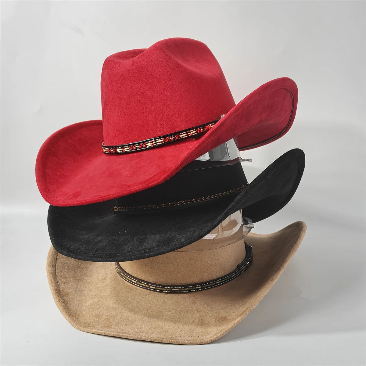 Cowboy hat fedora hat with genuine leather accessories men's and women's cowboy hat with bull head accessories gold accessories