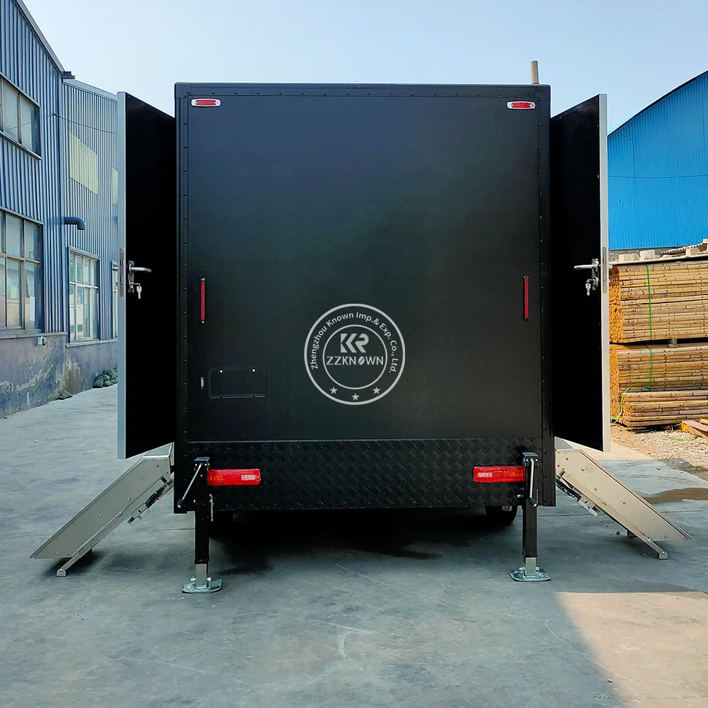 2 Station Prefab House Portable Toilet Trailer Shower Rooms Outdoor Camping Mobile Toilet Trailer Luxury Restroom Trailer