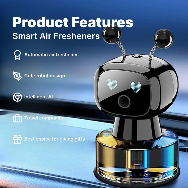 Intelligent Aromatherapy Robot | AI, Air Freshener, Long-lasting Deodorization and Odor Removal, Perfume, Car Decoration Item