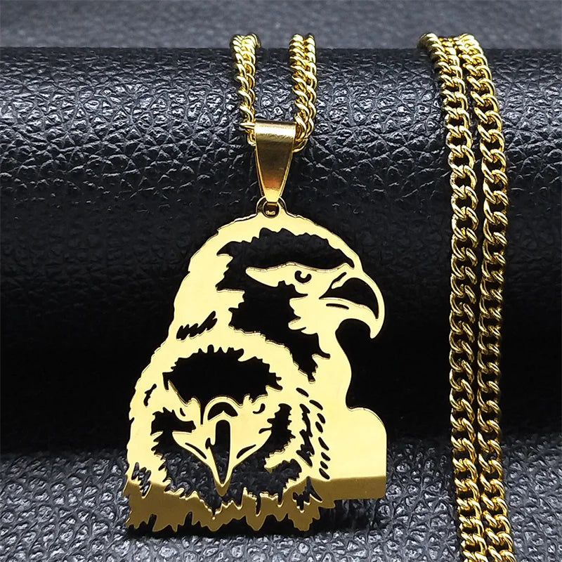 Goth Full Moon Wolf Head Pendant Necklace Women Men Black Color Forest Tree Hollow Animal Necklaces Jewelry Party Gifts N2032S03