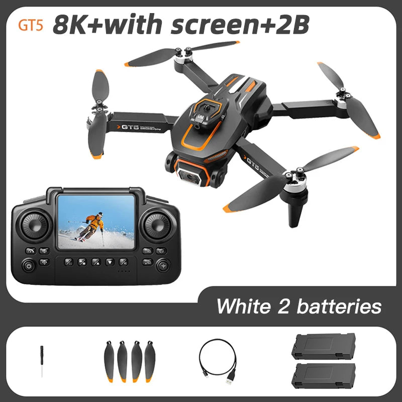 Xiaomi Mijia GT5 Mini Drone 4K Professional 8K HD Camera RC with screen Brushless Optical flow Quadcopter Obstacle Avoidance toy