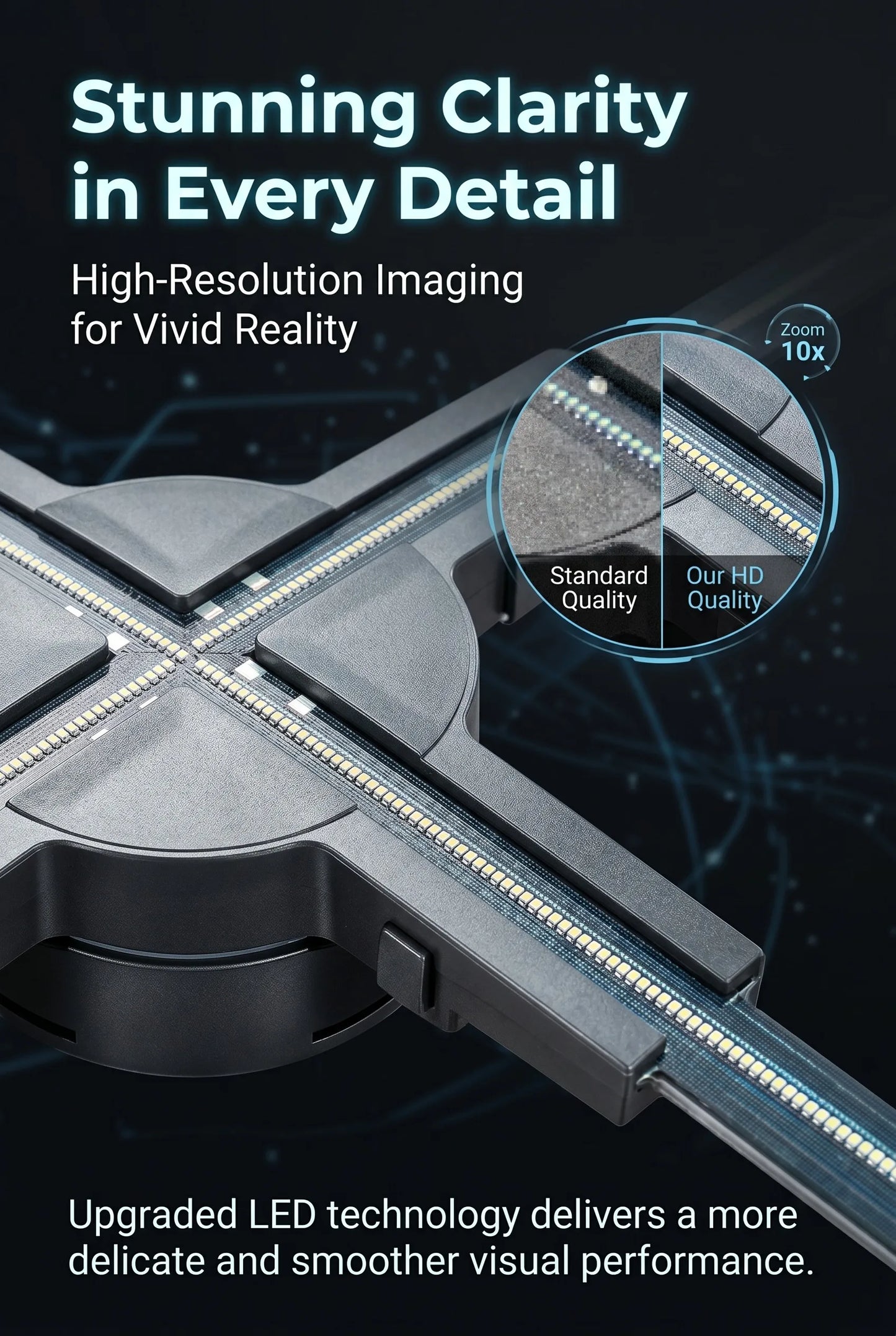 50cm 3D Hologram Fan Projector | HD LED Holographic Display | WiFi + App Control | Advertising & Events