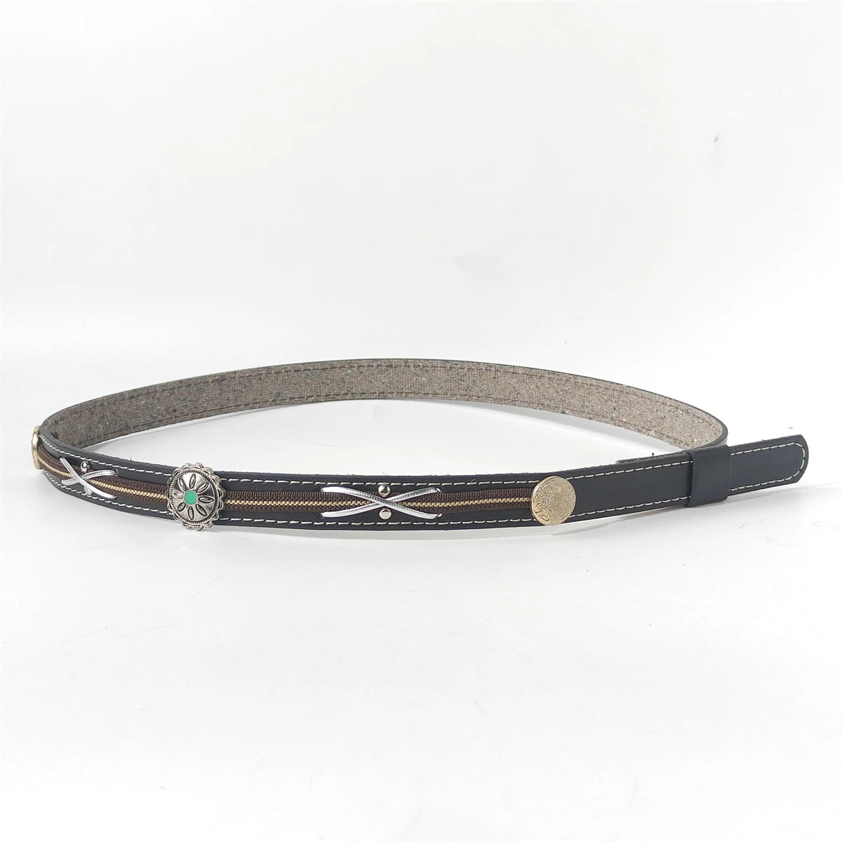 Cowboy hat fedora hat with genuine leather accessories men's and women's cowboy hat with bull head accessories gold accessories