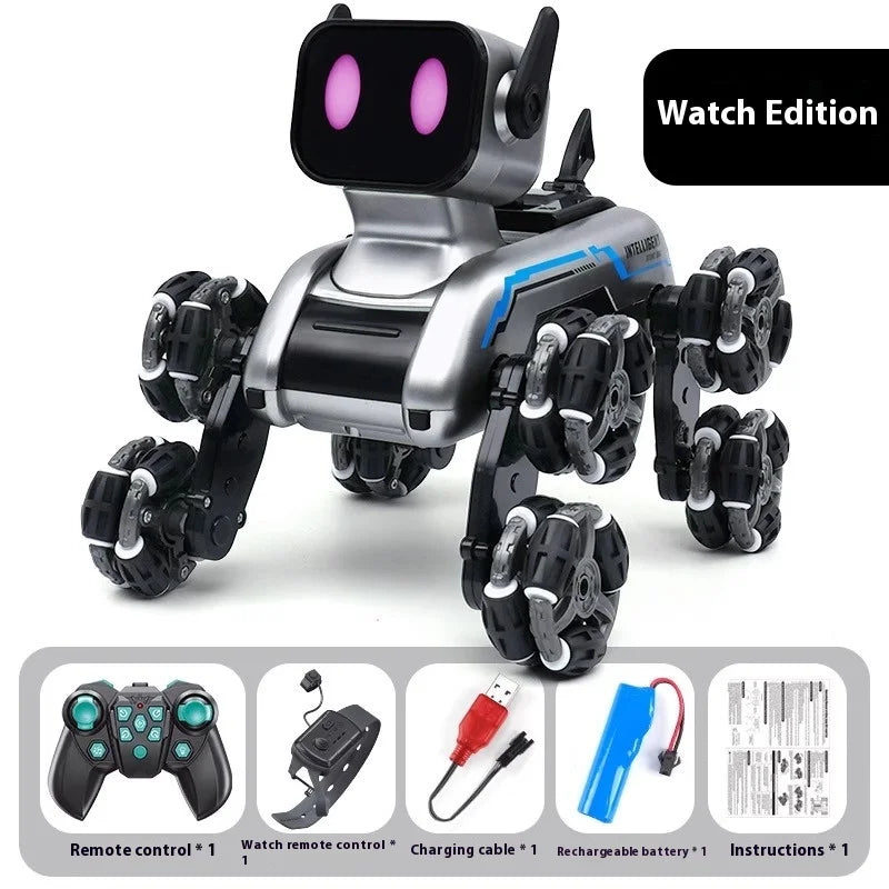 Stunt Eight Robot Dog Wheel Smart Remote Fancy Control Robot Remote Control Toy Children's Electric Mechanical Dog Custom Gift