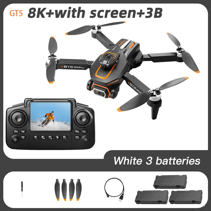 Xiaomi Mijia GT5 Mini Drone 4K Professional 8K HD Camera RC with screen Brushless Optical flow Quadcopter Obstacle Avoidance toy