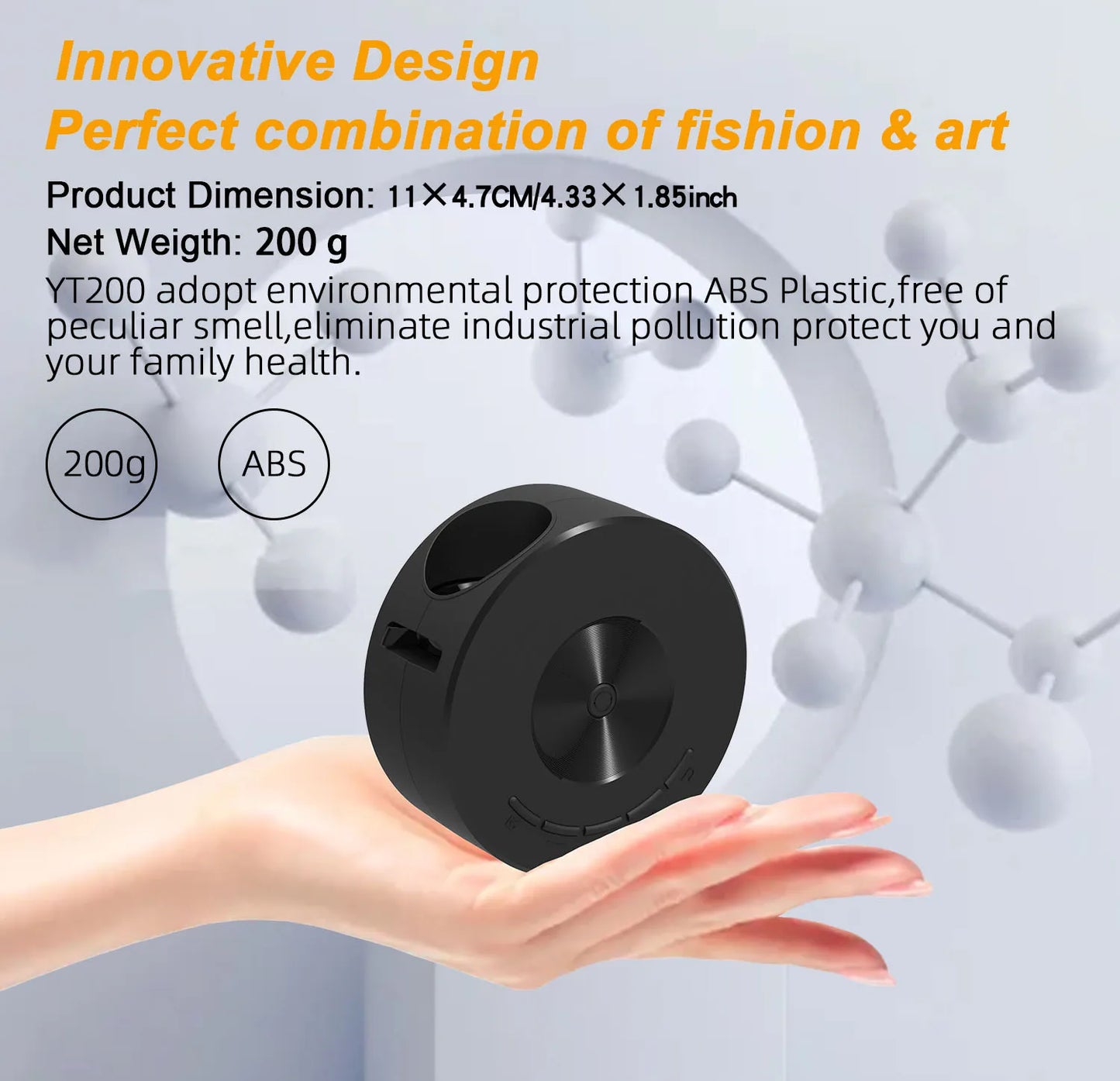 YT200 Mini Projector for Commercial Office, Home Cinema, Portable, Intelligent Outdoor, LED, Portable and Mobile Projector