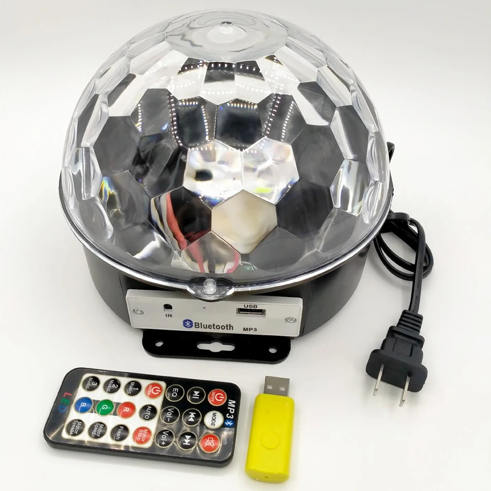 LED disco ball light Bluetooth music stage light bar remote control strobe light wedding party atmosphere light Halloween light