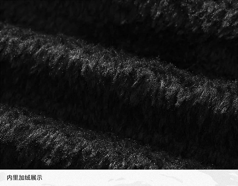 Fleece Fur Collar Windbreaker Coat Male Pu Jacket Men Thick Warm Cashmere Military Bomber Tactical Leather Jackets Mens Outwear