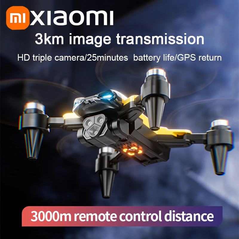 Xiaomi M5 Drone 8K Professional HD Triple Camera Brushless Motor Optical Flow Positioning Foldable Quadcopter RC Drone Toy New