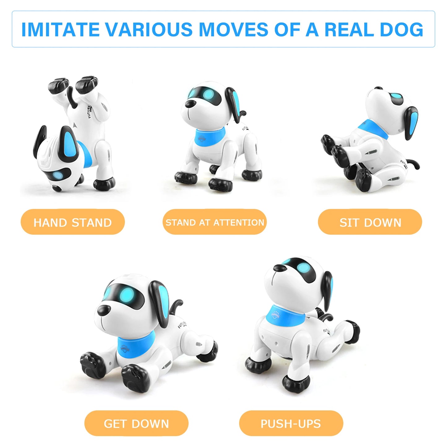 RC Robot Dog Electronic Walking Dancing Dog Intelligent Touch Remote Control Pet Dog Toy for Children's Toys Boys Girls Gifts