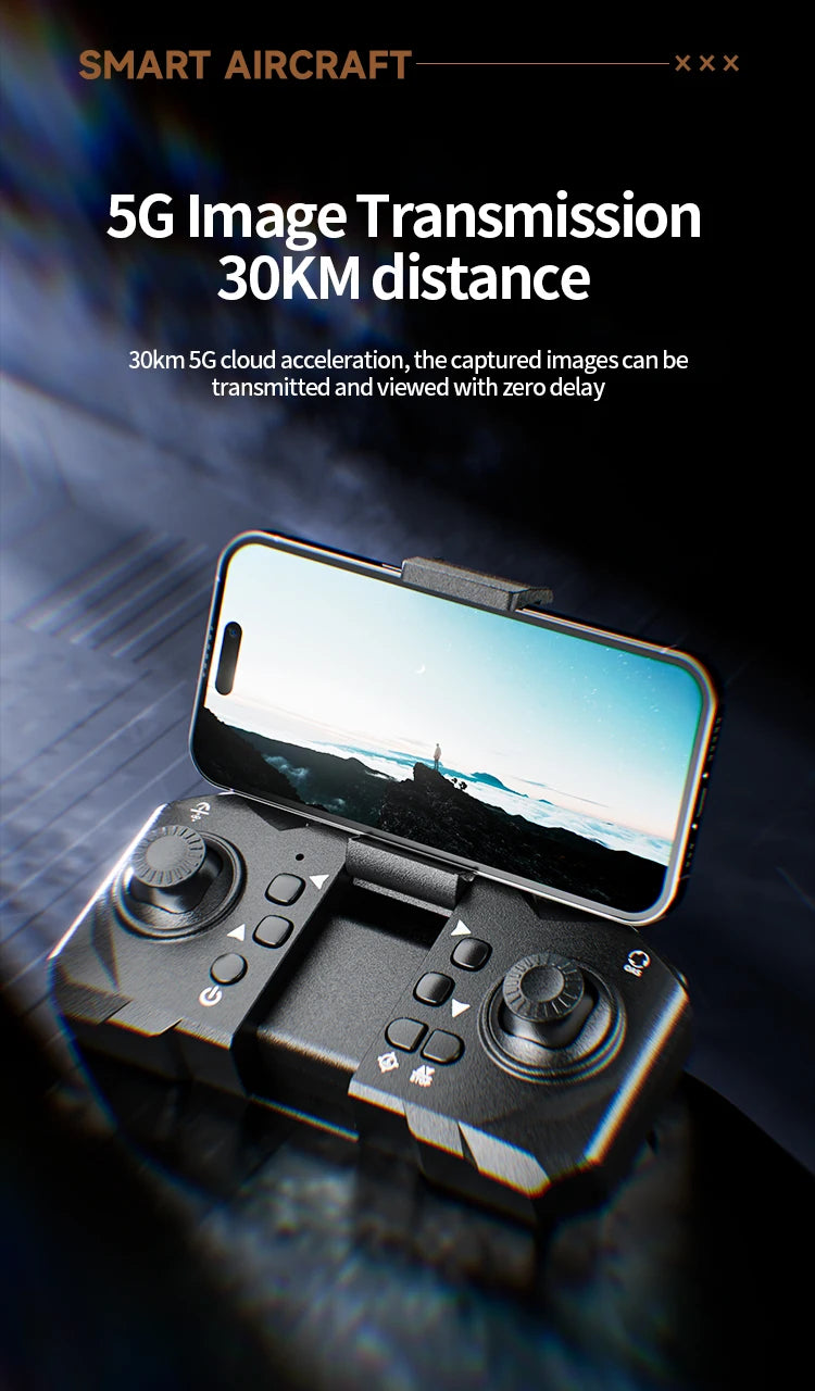 Xiaomi M5 Drone 8K Professional HD Triple Camera Brushless Motor Optical Flow Positioning Foldable Quadcopter RC Drone Toy New